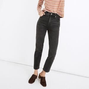 Madewell the perfect vintage ankle jean black size 24